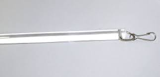 Clear Acrylic Baton 48" - With Snap - 1/2" Diameter - Pack of 10 - Alan Richard Textiles, LTD Acrylic Batons, Kirsch Architrac - Series 94003, Kirsch Architrac - Series 94005, Kirsch Architrac - Series 94008