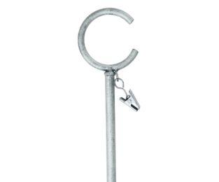 Kirsch 36" Wrought Iron Baton - 011 - Antique Pewter - Kirsch Wrought Iron, Kirsch Wrought Iron Rings & Accessories