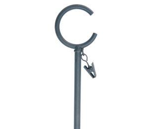 Kirsch 36" Wrought Iron Baton .770 Black - Kirsch Wrought Iron, Kirsch Wrought Iron Rings & Accessories