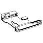 Kirsch Ripplefold Overlap Master For 94001 Track - Left - 94116 - Kirsch Architrac - Series 94001